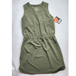 Kuhl Vantage Dress Sage Green Small Outdoor UPF Lightweight Athletic Drawstring